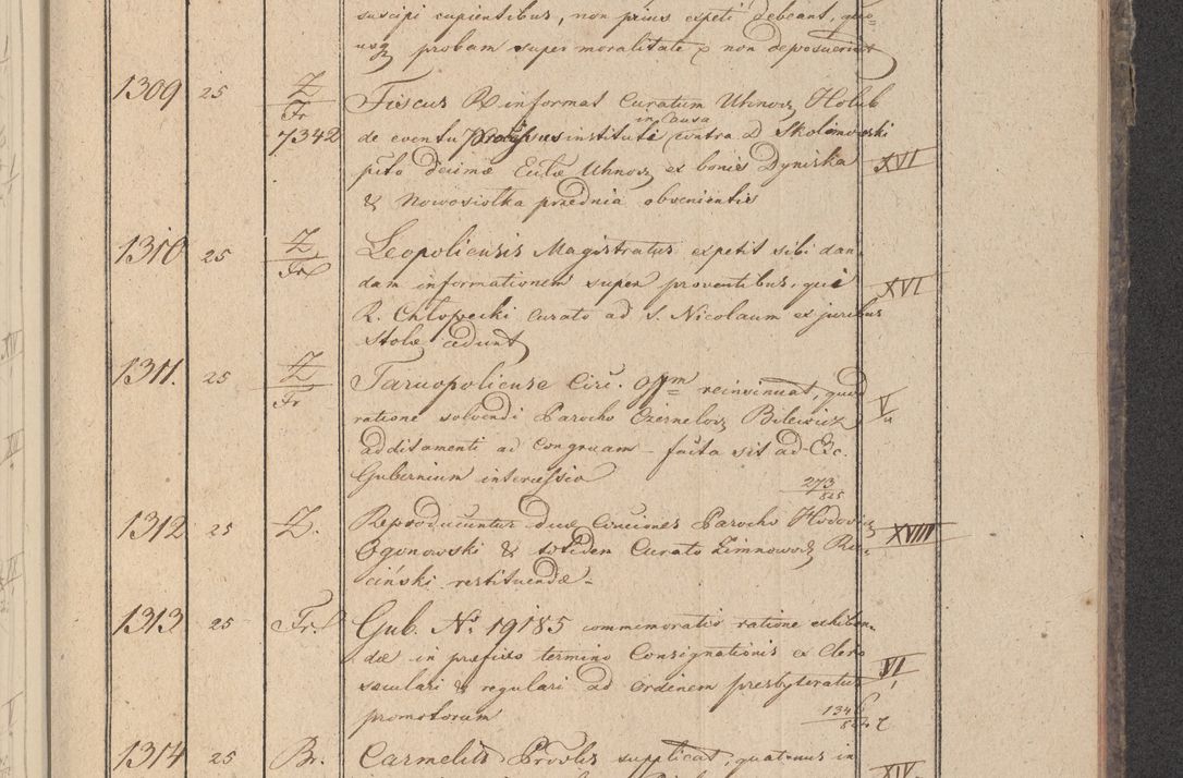 Zdjęcie nr 160 dla obiektu archiwalnego: Protocollon exhibitorum in Ecclesiasticis ex anno 1825