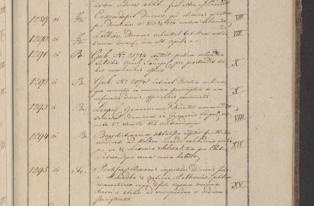 Zdjęcie nr 158 dla obiektu archiwalnego: Protocollon exhibitorum in Ecclesiasticis ex anno 1825