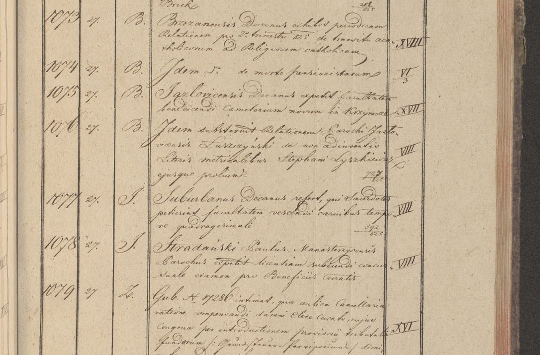 Zdjęcie nr 136 dla obiektu archiwalnego: Protocollon exhibitorum in Ecclesiasticis ex anno 1825