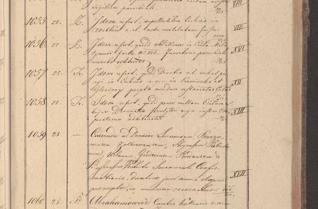 Zdjęcie nr 134 dla obiektu archiwalnego: Protocollon exhibitorum in Ecclesiasticis ex anno 1825