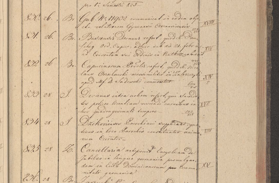 Zdjęcie nr 110 dla obiektu archiwalnego: Protocollon exhibitorum in Ecclesiasticis ex anno 1825