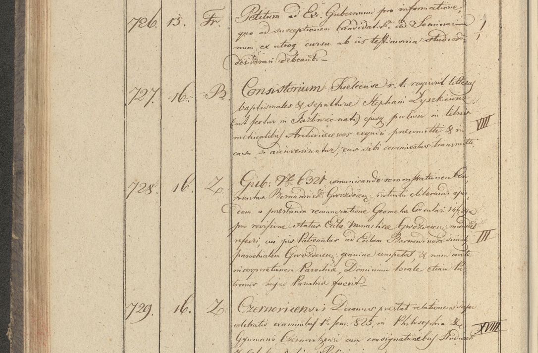 Zdjęcie nr 97 dla obiektu archiwalnego: Protocollon exhibitorum in Ecclesiasticis ex anno 1825