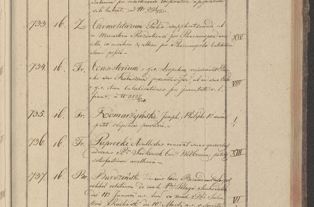 Zdjęcie nr 98 dla obiektu archiwalnego: Protocollon exhibitorum in Ecclesiasticis ex anno 1825