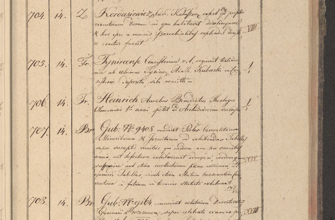 Zdjęcie nr 94 dla obiektu archiwalnego: Protocollon exhibitorum in Ecclesiasticis ex anno 1825