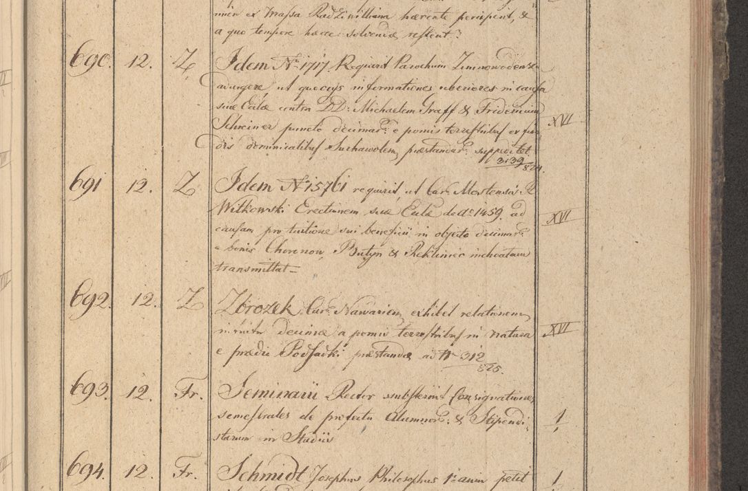 Zdjęcie nr 92 dla obiektu archiwalnego: Protocollon exhibitorum in Ecclesiasticis ex anno 1825