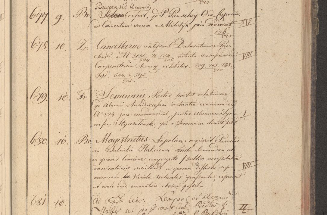Zdjęcie nr 90 dla obiektu archiwalnego: Protocollon exhibitorum in Ecclesiasticis ex anno 1825