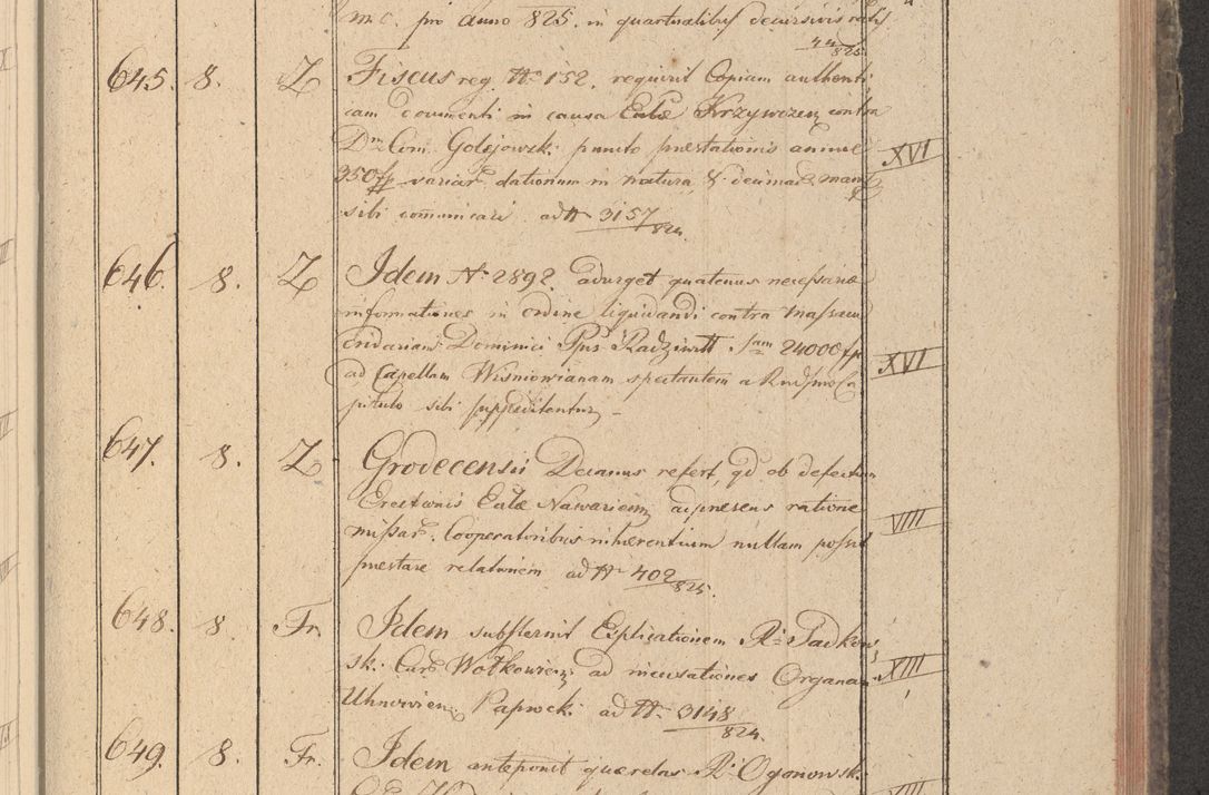 Zdjęcie nr 86 dla obiektu archiwalnego: Protocollon exhibitorum in Ecclesiasticis ex anno 1825
