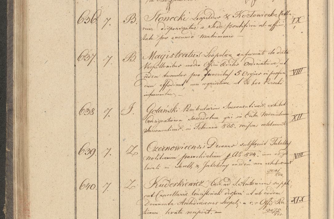Zdjęcie nr 85 dla obiektu archiwalnego: Protocollon exhibitorum in Ecclesiasticis ex anno 1825