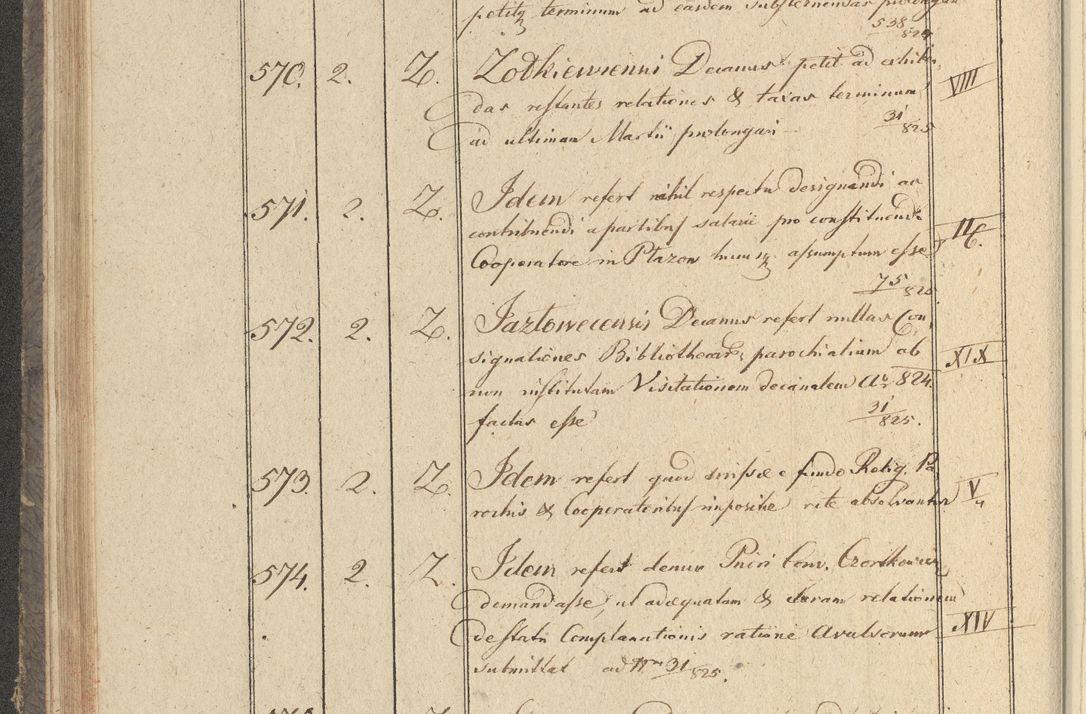 Zdjęcie nr 77 dla obiektu archiwalnego: Protocollon exhibitorum in Ecclesiasticis ex anno 1825