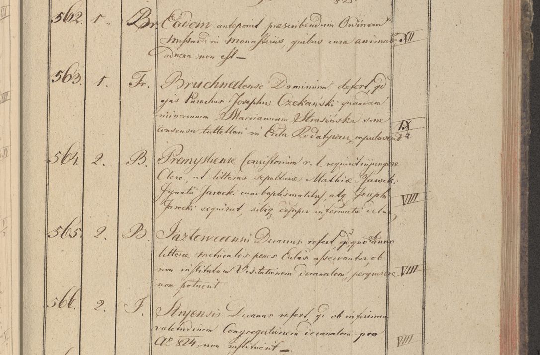 Zdjęcie nr 76 dla obiektu archiwalnego: Protocollon exhibitorum in Ecclesiasticis ex anno 1825