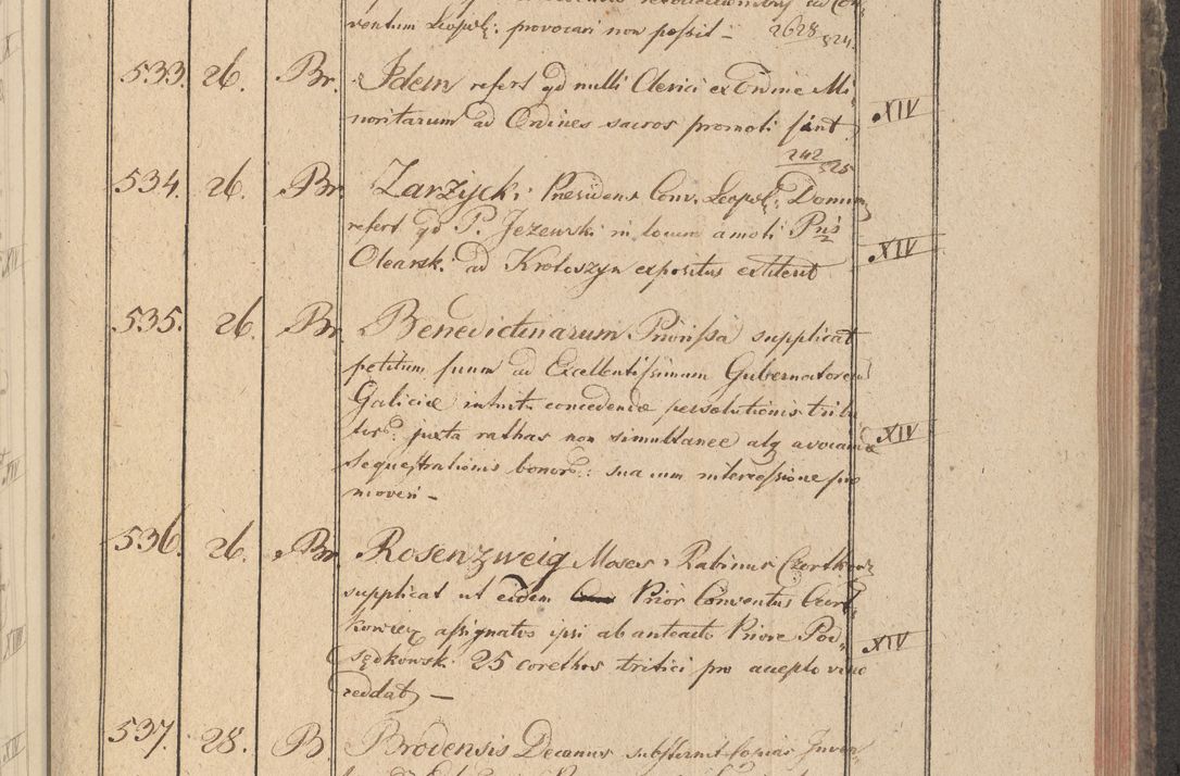 Zdjęcie nr 72 dla obiektu archiwalnego: Protocollon exhibitorum in Ecclesiasticis ex anno 1825