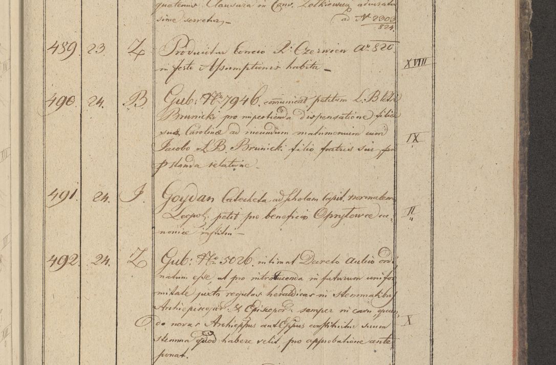 Zdjęcie nr 66 dla obiektu archiwalnego: Protocollon exhibitorum in Ecclesiasticis ex anno 1825