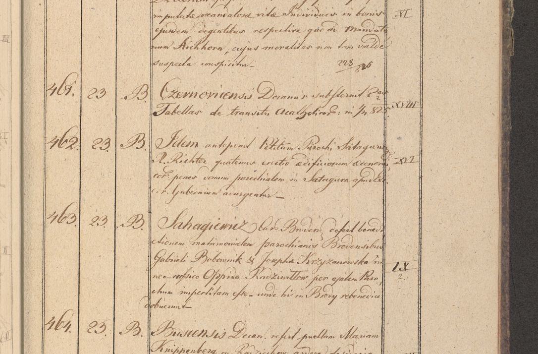 Zdjęcie nr 62 dla obiektu archiwalnego: Protocollon exhibitorum in Ecclesiasticis ex anno 1825