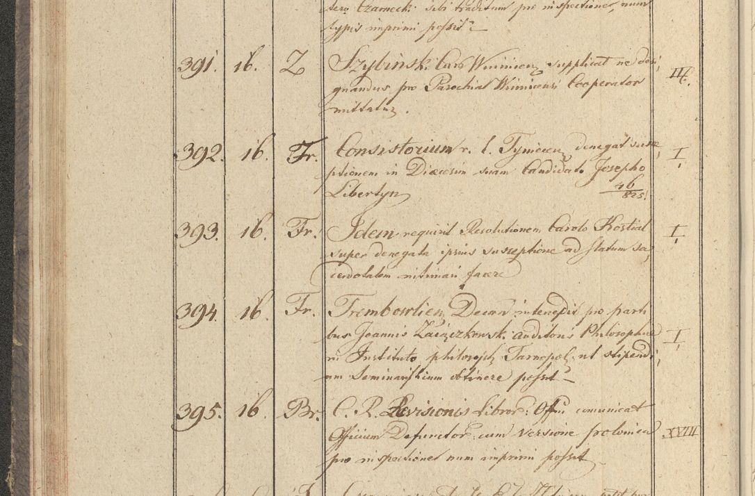 Zdjęcie nr 53 dla obiektu archiwalnego: Protocollon exhibitorum in Ecclesiasticis ex anno 1825