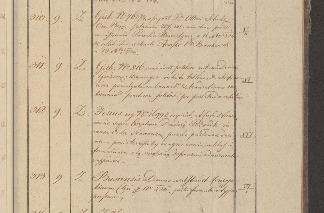 Zdjęcie nr 44 dla obiektu archiwalnego: Protocollon exhibitorum in Ecclesiasticis ex anno 1825