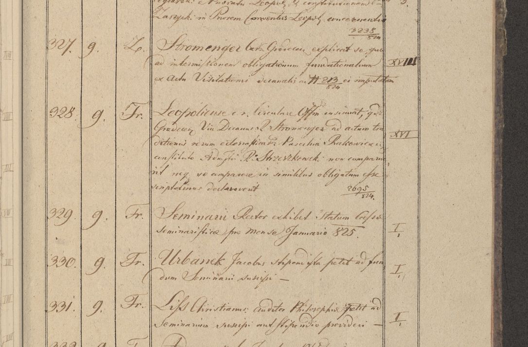 Zdjęcie nr 46 dla obiektu archiwalnego: Protocollon exhibitorum in Ecclesiasticis ex anno 1825