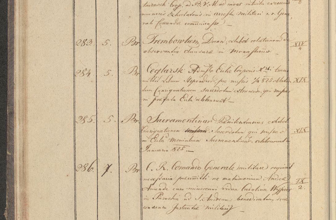 Zdjęcie nr 41 dla obiektu archiwalnego: Protocollon exhibitorum in Ecclesiasticis ex anno 1825