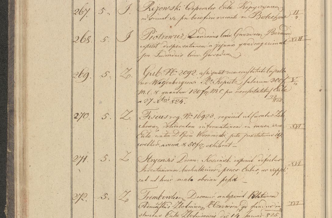 Zdjęcie nr 39 dla obiektu archiwalnego: Protocollon exhibitorum in Ecclesiasticis ex anno 1825