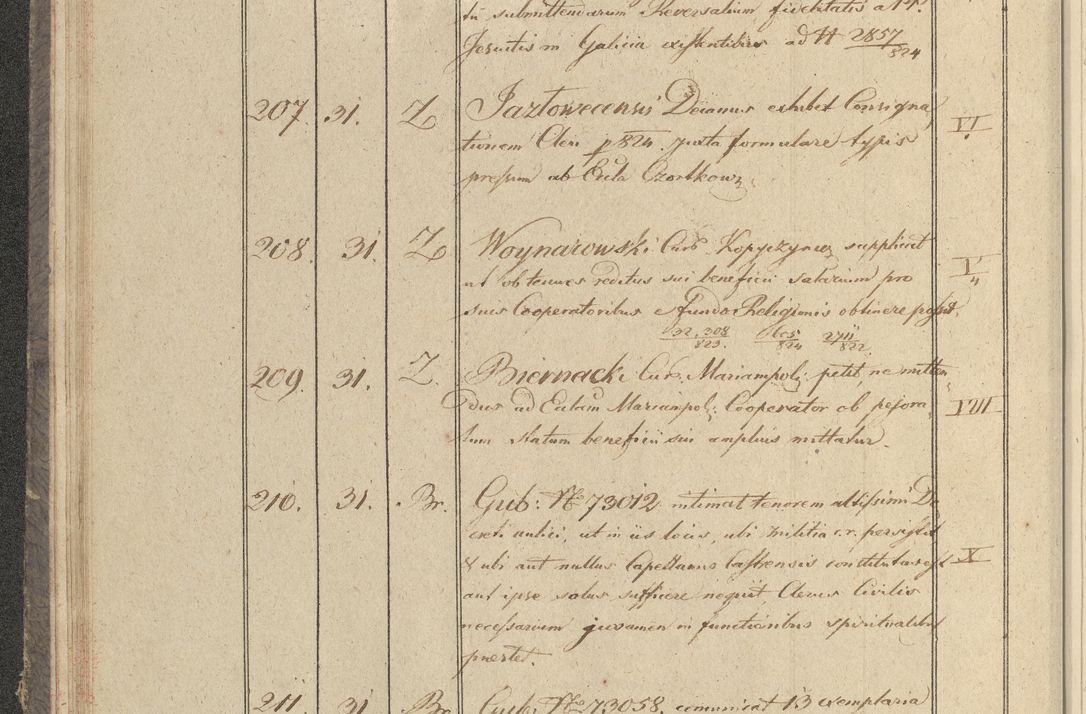 Zdjęcie nr 31 dla obiektu archiwalnego: Protocollon exhibitorum in Ecclesiasticis ex anno 1825