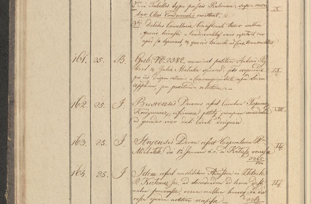 Zdjęcie nr 25 dla obiektu archiwalnego: Protocollon exhibitorum in Ecclesiasticis ex anno 1825