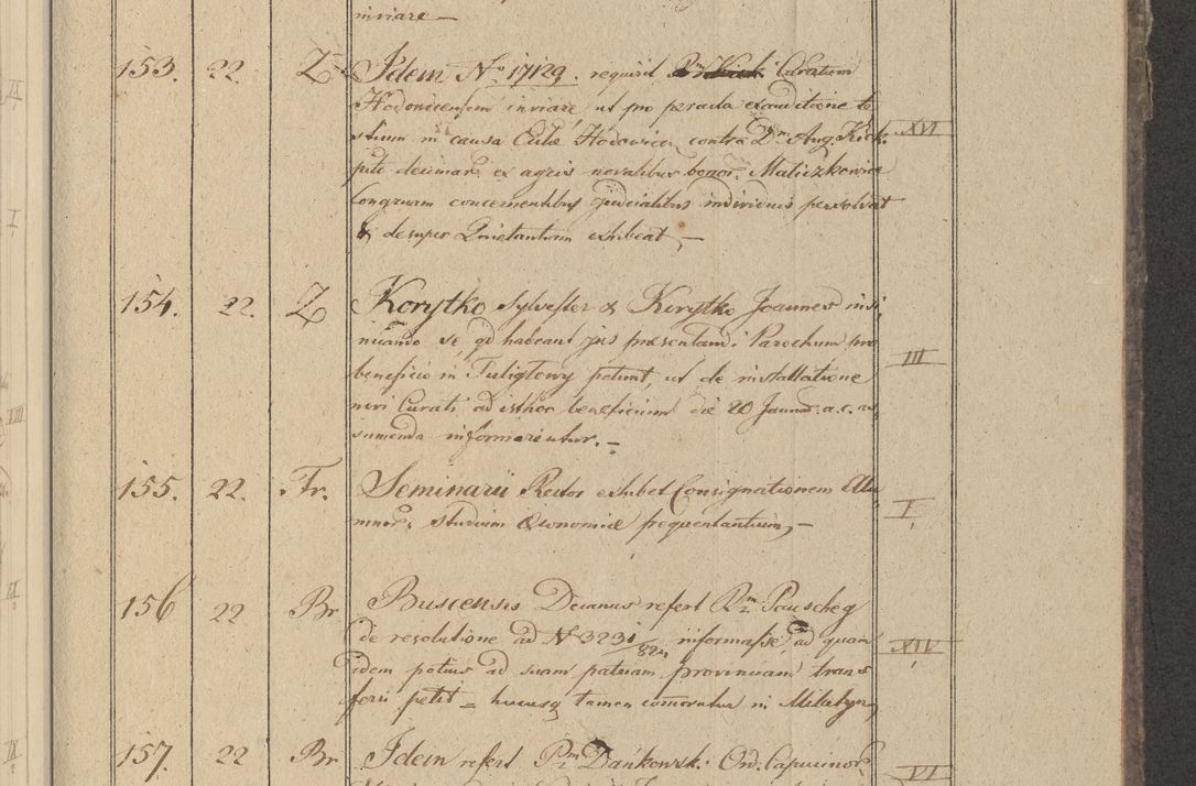Zdjęcie nr 24 dla obiektu archiwalnego: Protocollon exhibitorum in Ecclesiasticis ex anno 1825
