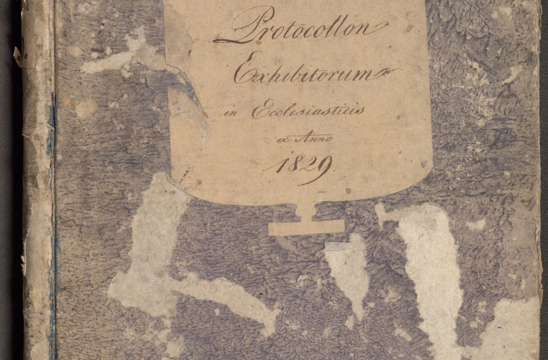 Zdjęcie nr 1 dla obiektu archiwalnego: Protocollon exhibitorum in Ecclesiasticis ex anno 1829