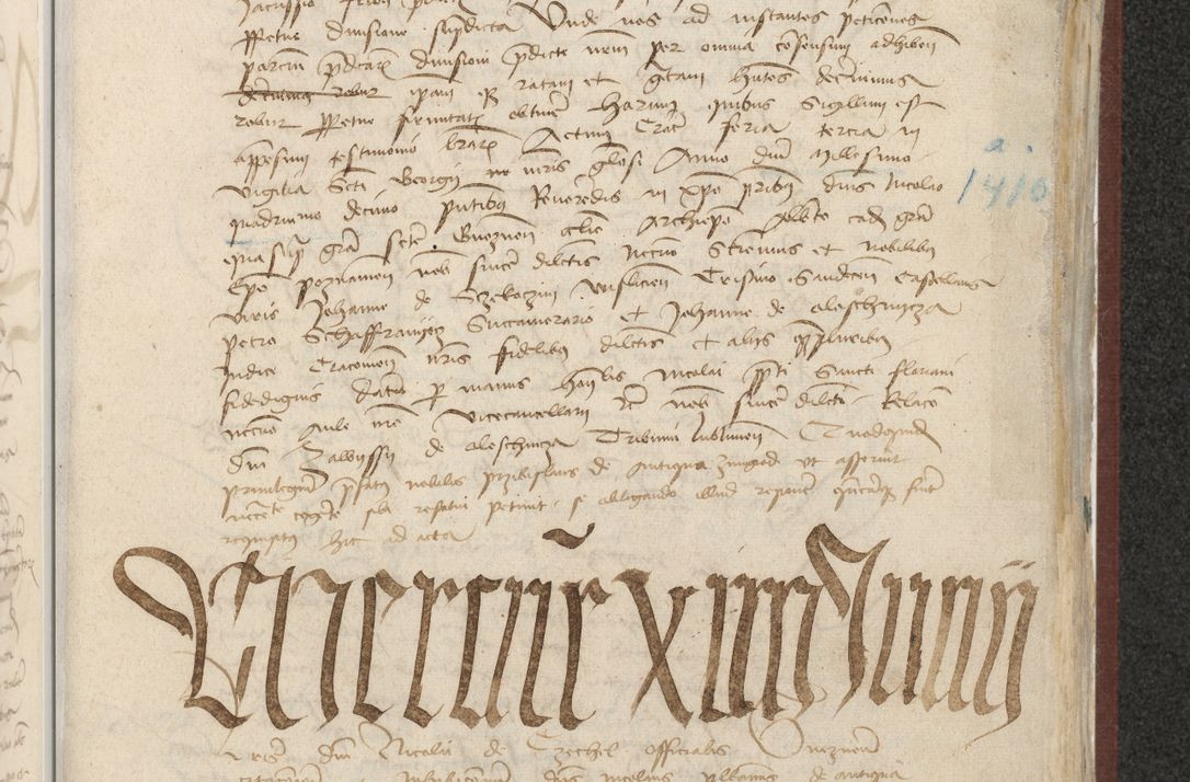 Zdjęcie nr 408 dla obiektu archiwalnego: [Acta actorum officialia coram Raphaele de Skawina]