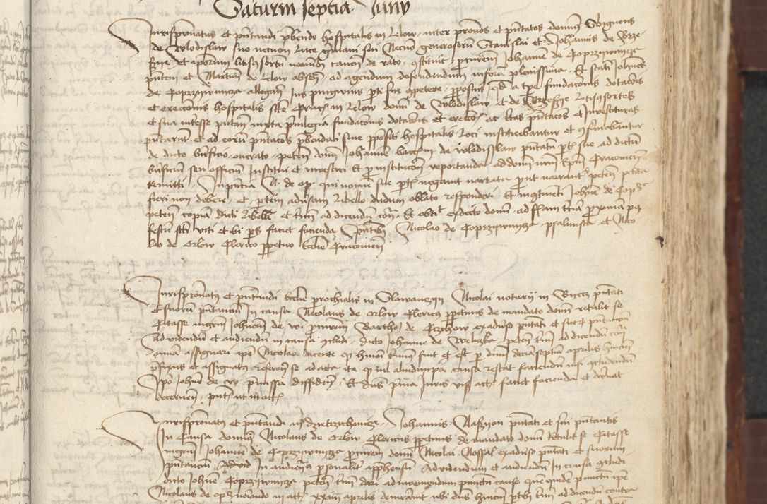 Zdjęcie nr 105 dla obiektu archiwalnego: [Acta actorum vicarialia coram Johanne de Slupcza]