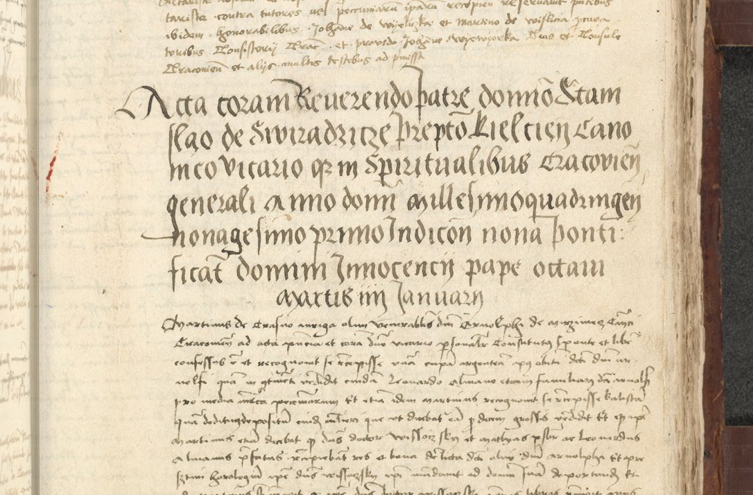 Zdjęcie nr 529 dla obiektu archiwalnego: [Acta actorum vicarialia coram Johanne de Slupcza]