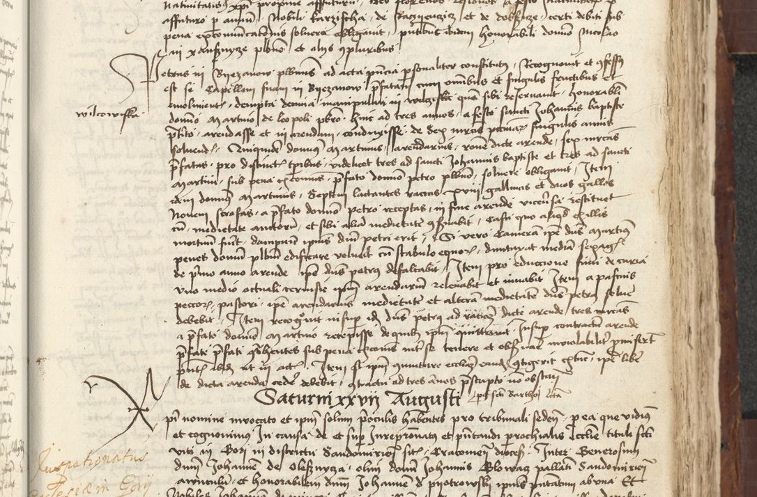 Zdjęcie nr 409 dla obiektu archiwalnego: [Acta actorum vicarialia coram Johanne de Slupcza]