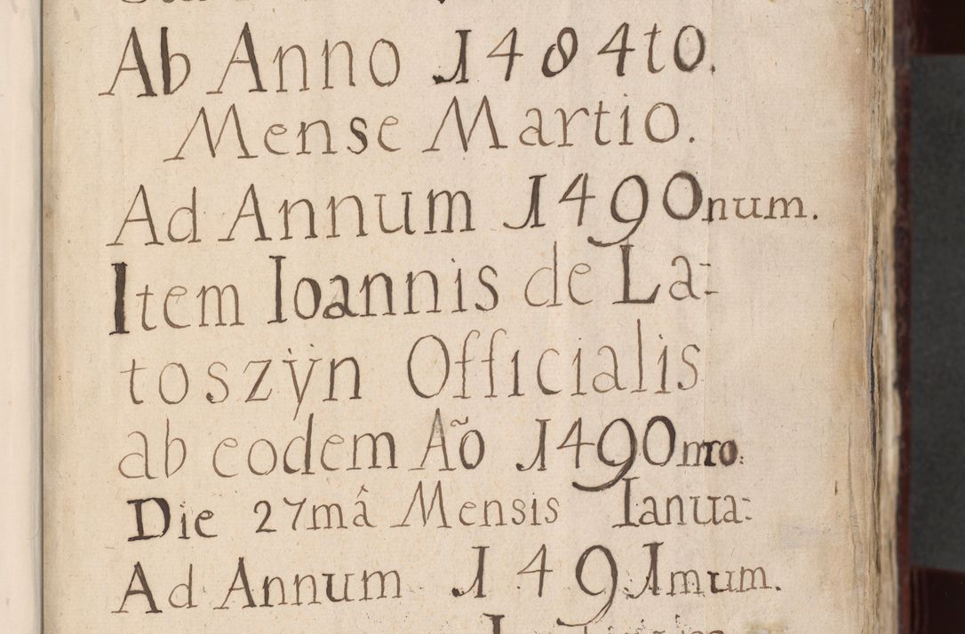 Zdjęcie nr 4 dla obiektu archiwalnego: [Acta actorum officialia coram Stanislao de Swieradzicze]