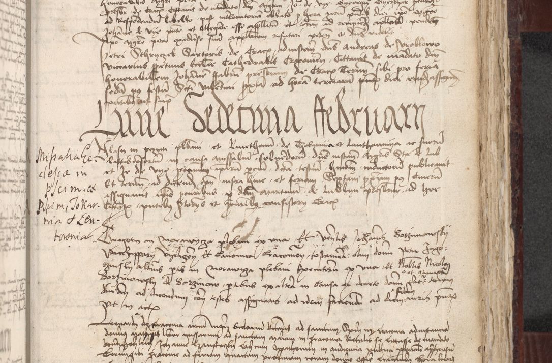 Zdjęcie nr 280 dla obiektu archiwalnego: [Acta actorum officialia coram Stanislao de Swieradzicze]