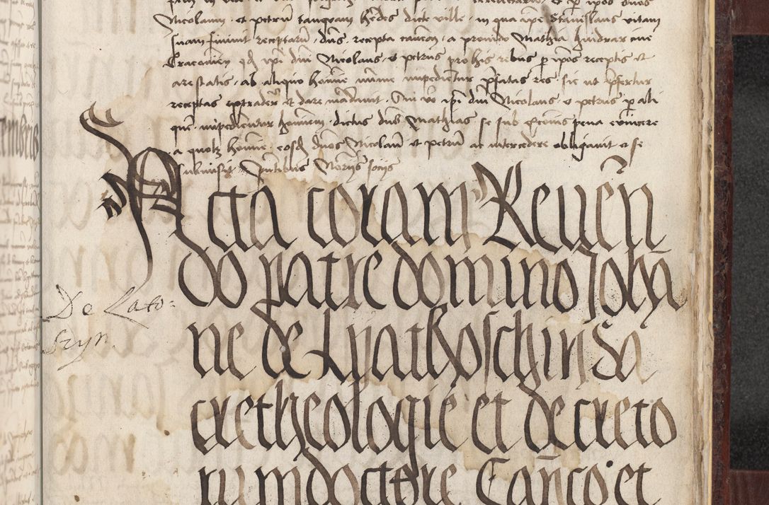 Zdjęcie nr 390 dla obiektu archiwalnego: [Acta actorum officialia coram Stanislao de Swieradzicze]