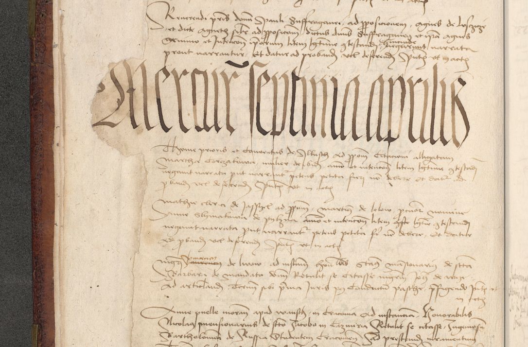 Zdjęcie nr 433 dla obiektu archiwalnego: [Acta actorum officialia coram Stanislao de Swieradzicze]