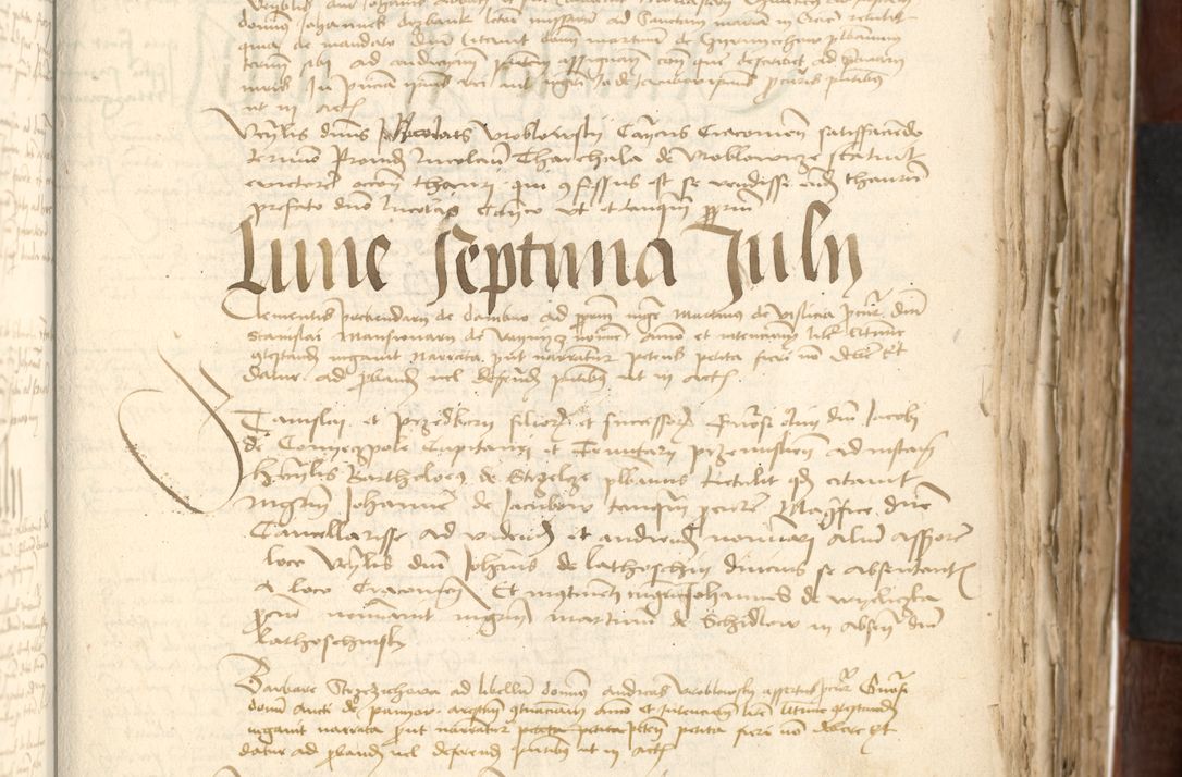 Zdjęcie nr 199 dla obiektu archiwalnego: Acta actoru[m coram venerabili viro] domino Joh[anne de Lathoschin, sacre] theologie [et decretorum] doctore [canonico et officiali Cracoviensi] generali [anno Domini millesimo] quadringen[tesimo nonagesimo tercio] indicione [XI, pontificatus sanctis]simi in Christo [patris domini nostri domini] Allexandri [divina providencia pape] sexti, anni [ipsius primo]