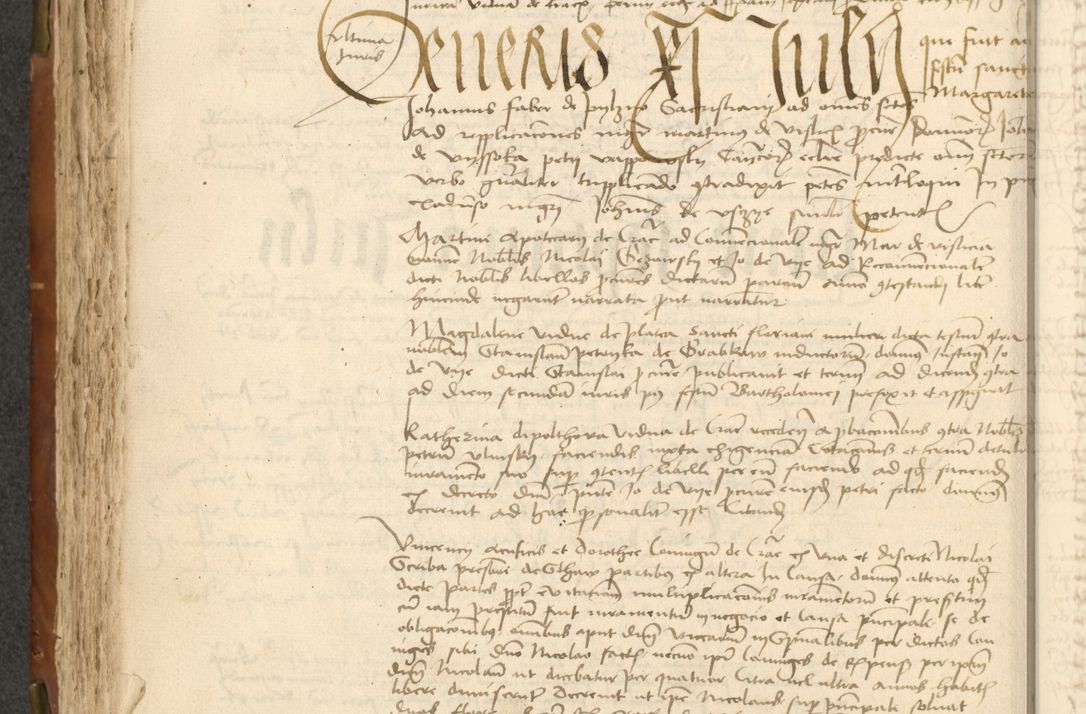 Zdjęcie nr 200 dla obiektu archiwalnego: Acta actoru[m coram venerabili viro] domino Joh[anne de Lathoschin, sacre] theologie [et decretorum] doctore [canonico et officiali Cracoviensi] generali [anno Domini millesimo] quadringen[tesimo nonagesimo tercio] indicione [XI, pontificatus sanctis]simi in Christo [patris domini nostri domini] Allexandri [divina providencia pape] sexti, anni [ipsius primo]