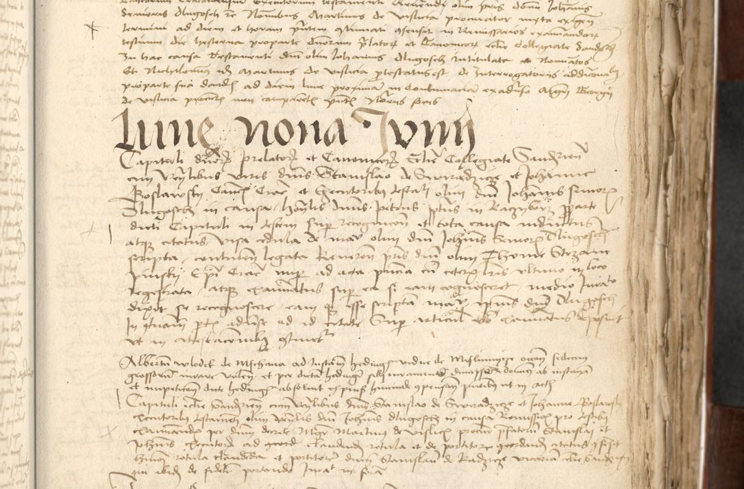 Zdjęcie nr 191 dla obiektu archiwalnego: Acta actoru[m coram venerabili viro] domino Joh[anne de Lathoschin, sacre] theologie [et decretorum] doctore [canonico et officiali Cracoviensi] generali [anno Domini millesimo] quadringen[tesimo nonagesimo tercio] indicione [XI, pontificatus sanctis]simi in Christo [patris domini nostri domini] Allexandri [divina providencia pape] sexti, anni [ipsius primo]