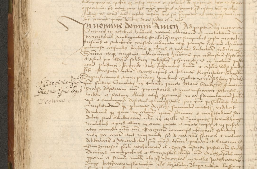 Zdjęcie nr 188 dla obiektu archiwalnego: Acta actoru[m coram venerabili viro] domino Joh[anne de Lathoschin, sacre] theologie [et decretorum] doctore [canonico et officiali Cracoviensi] generali [anno Domini millesimo] quadringen[tesimo nonagesimo tercio] indicione [XI, pontificatus sanctis]simi in Christo [patris domini nostri domini] Allexandri [divina providencia pape] sexti, anni [ipsius primo]