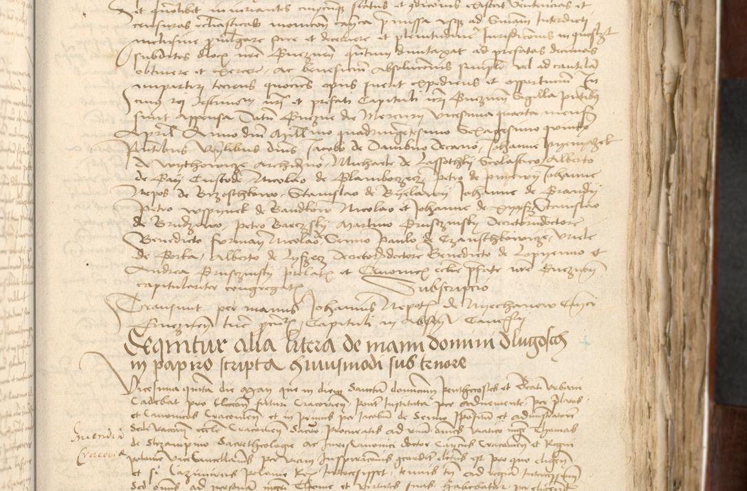 Zdjęcie nr 189 dla obiektu archiwalnego: Acta actoru[m coram venerabili viro] domino Joh[anne de Lathoschin, sacre] theologie [et decretorum] doctore [canonico et officiali Cracoviensi] generali [anno Domini millesimo] quadringen[tesimo nonagesimo tercio] indicione [XI, pontificatus sanctis]simi in Christo [patris domini nostri domini] Allexandri [divina providencia pape] sexti, anni [ipsius primo]