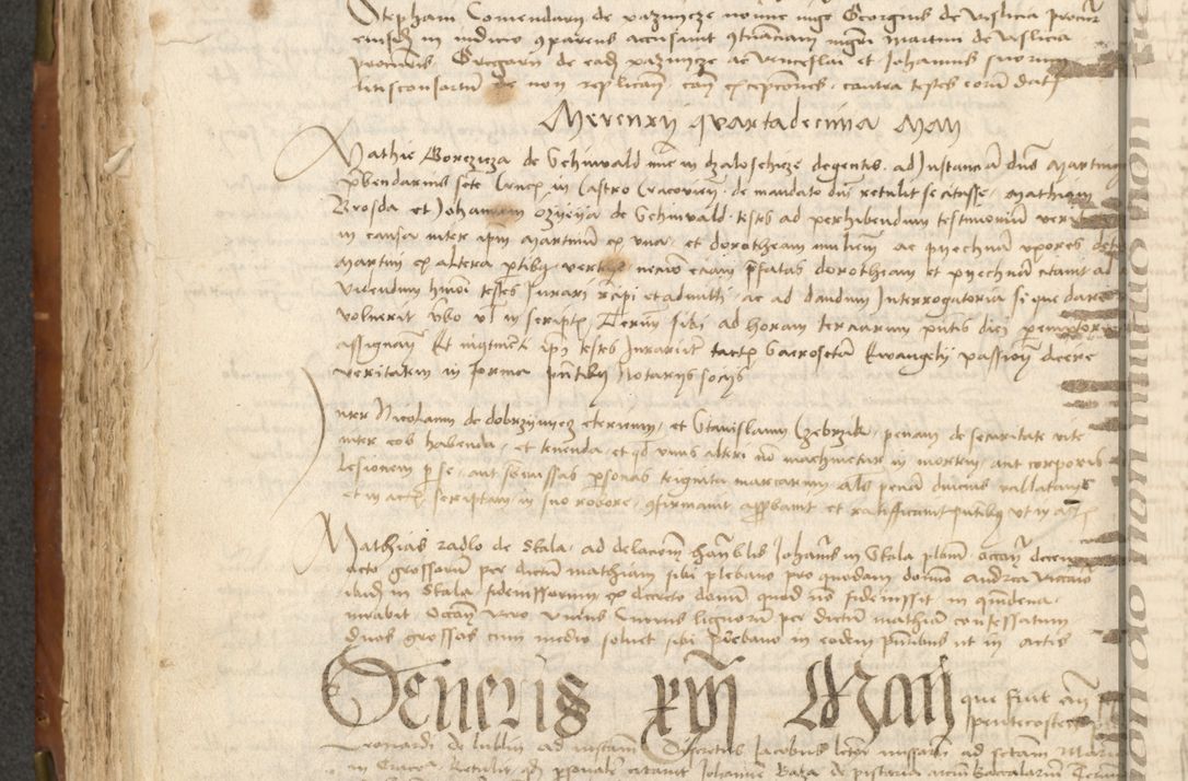 Zdjęcie nr 178 dla obiektu archiwalnego: Acta actoru[m coram venerabili viro] domino Joh[anne de Lathoschin, sacre] theologie [et decretorum] doctore [canonico et officiali Cracoviensi] generali [anno Domini millesimo] quadringen[tesimo nonagesimo tercio] indicione [XI, pontificatus sanctis]simi in Christo [patris domini nostri domini] Allexandri [divina providencia pape] sexti, anni [ipsius primo]