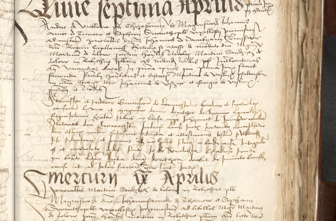 Zdjęcie nr 173 dla obiektu archiwalnego: Acta actoru[m coram venerabili viro] domino Joh[anne de Lathoschin, sacre] theologie [et decretorum] doctore [canonico et officiali Cracoviensi] generali [anno Domini millesimo] quadringen[tesimo nonagesimo tercio] indicione [XI, pontificatus sanctis]simi in Christo [patris domini nostri domini] Allexandri [divina providencia pape] sexti, anni [ipsius primo]
