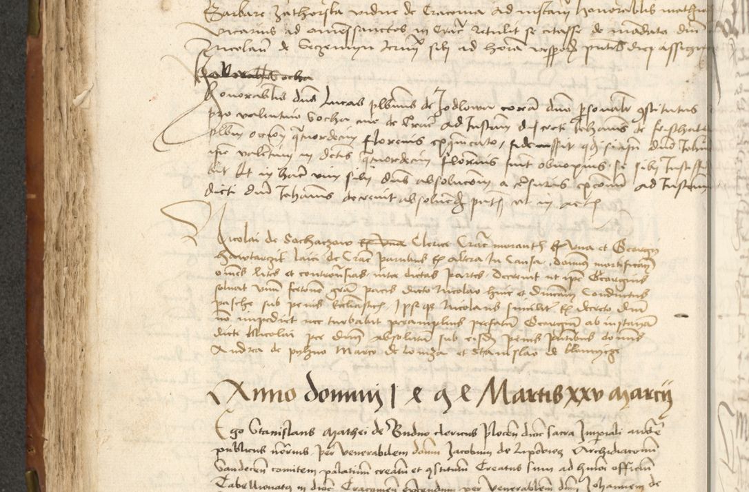 Zdjęcie nr 172 dla obiektu archiwalnego: Acta actoru[m coram venerabili viro] domino Joh[anne de Lathoschin, sacre] theologie [et decretorum] doctore [canonico et officiali Cracoviensi] generali [anno Domini millesimo] quadringen[tesimo nonagesimo tercio] indicione [XI, pontificatus sanctis]simi in Christo [patris domini nostri domini] Allexandri [divina providencia pape] sexti, anni [ipsius primo]