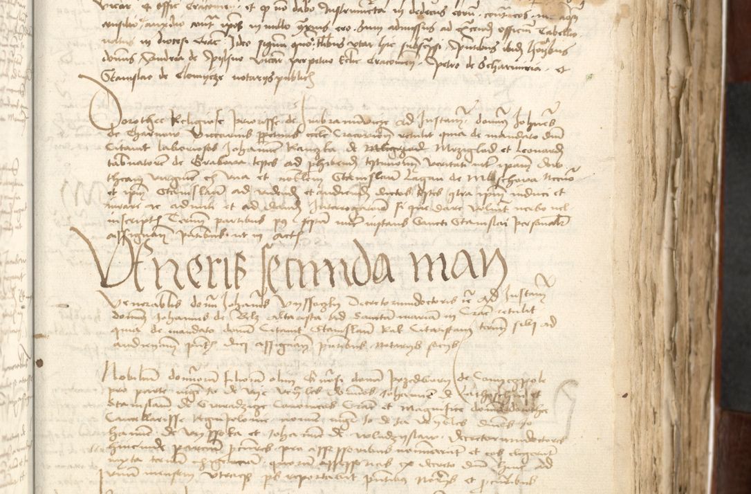 Zdjęcie nr 175 dla obiektu archiwalnego: Acta actoru[m coram venerabili viro] domino Joh[anne de Lathoschin, sacre] theologie [et decretorum] doctore [canonico et officiali Cracoviensi] generali [anno Domini millesimo] quadringen[tesimo nonagesimo tercio] indicione [XI, pontificatus sanctis]simi in Christo [patris domini nostri domini] Allexandri [divina providencia pape] sexti, anni [ipsius primo]