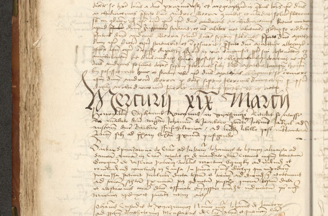 Zdjęcie nr 170 dla obiektu archiwalnego: Acta actoru[m coram venerabili viro] domino Joh[anne de Lathoschin, sacre] theologie [et decretorum] doctore [canonico et officiali Cracoviensi] generali [anno Domini millesimo] quadringen[tesimo nonagesimo tercio] indicione [XI, pontificatus sanctis]simi in Christo [patris domini nostri domini] Allexandri [divina providencia pape] sexti, anni [ipsius primo]