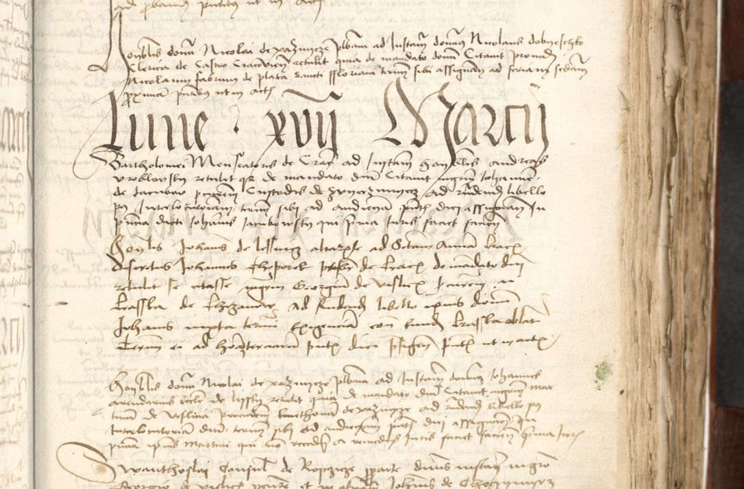 Zdjęcie nr 169 dla obiektu archiwalnego: Acta actoru[m coram venerabili viro] domino Joh[anne de Lathoschin, sacre] theologie [et decretorum] doctore [canonico et officiali Cracoviensi] generali [anno Domini millesimo] quadringen[tesimo nonagesimo tercio] indicione [XI, pontificatus sanctis]simi in Christo [patris domini nostri domini] Allexandri [divina providencia pape] sexti, anni [ipsius primo]