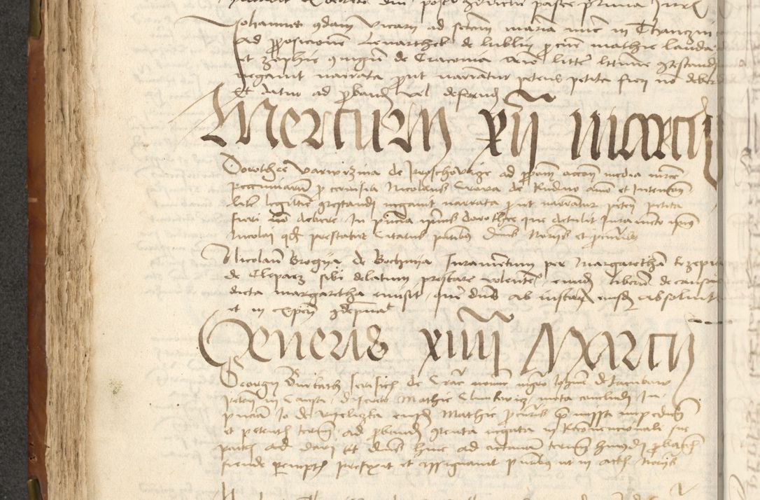 Zdjęcie nr 168 dla obiektu archiwalnego: Acta actoru[m coram venerabili viro] domino Joh[anne de Lathoschin, sacre] theologie [et decretorum] doctore [canonico et officiali Cracoviensi] generali [anno Domini millesimo] quadringen[tesimo nonagesimo tercio] indicione [XI, pontificatus sanctis]simi in Christo [patris domini nostri domini] Allexandri [divina providencia pape] sexti, anni [ipsius primo]