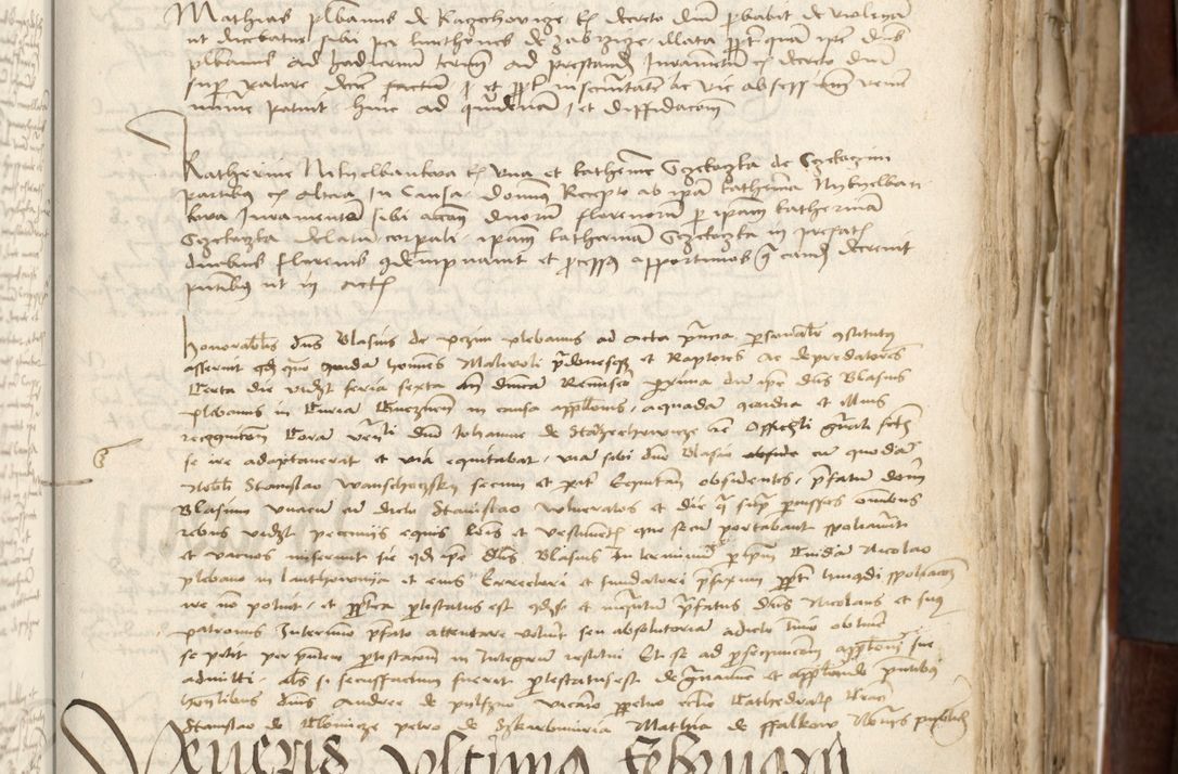 Zdjęcie nr 163 dla obiektu archiwalnego: Acta actoru[m coram venerabili viro] domino Joh[anne de Lathoschin, sacre] theologie [et decretorum] doctore [canonico et officiali Cracoviensi] generali [anno Domini millesimo] quadringen[tesimo nonagesimo tercio] indicione [XI, pontificatus sanctis]simi in Christo [patris domini nostri domini] Allexandri [divina providencia pape] sexti, anni [ipsius primo]