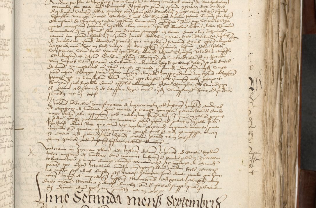 Zdjęcie nr 157 dla obiektu archiwalnego: Acta actoru[m coram venerabili viro] domino Joh[anne de Lathoschin, sacre] theologie [et decretorum] doctore [canonico et officiali Cracoviensi] generali [anno Domini millesimo] quadringen[tesimo nonagesimo tercio] indicione [XI, pontificatus sanctis]simi in Christo [patris domini nostri domini] Allexandri [divina providencia pape] sexti, anni [ipsius primo]