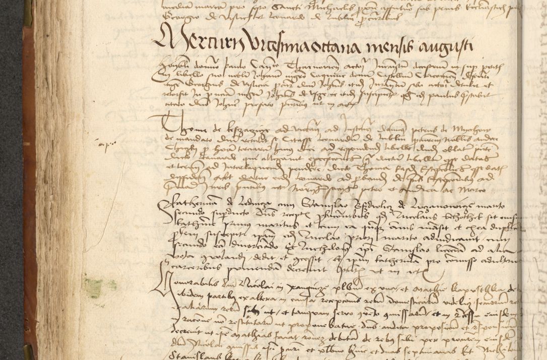 Zdjęcie nr 156 dla obiektu archiwalnego: Acta actoru[m coram venerabili viro] domino Joh[anne de Lathoschin, sacre] theologie [et decretorum] doctore [canonico et officiali Cracoviensi] generali [anno Domini millesimo] quadringen[tesimo nonagesimo tercio] indicione [XI, pontificatus sanctis]simi in Christo [patris domini nostri domini] Allexandri [divina providencia pape] sexti, anni [ipsius primo]