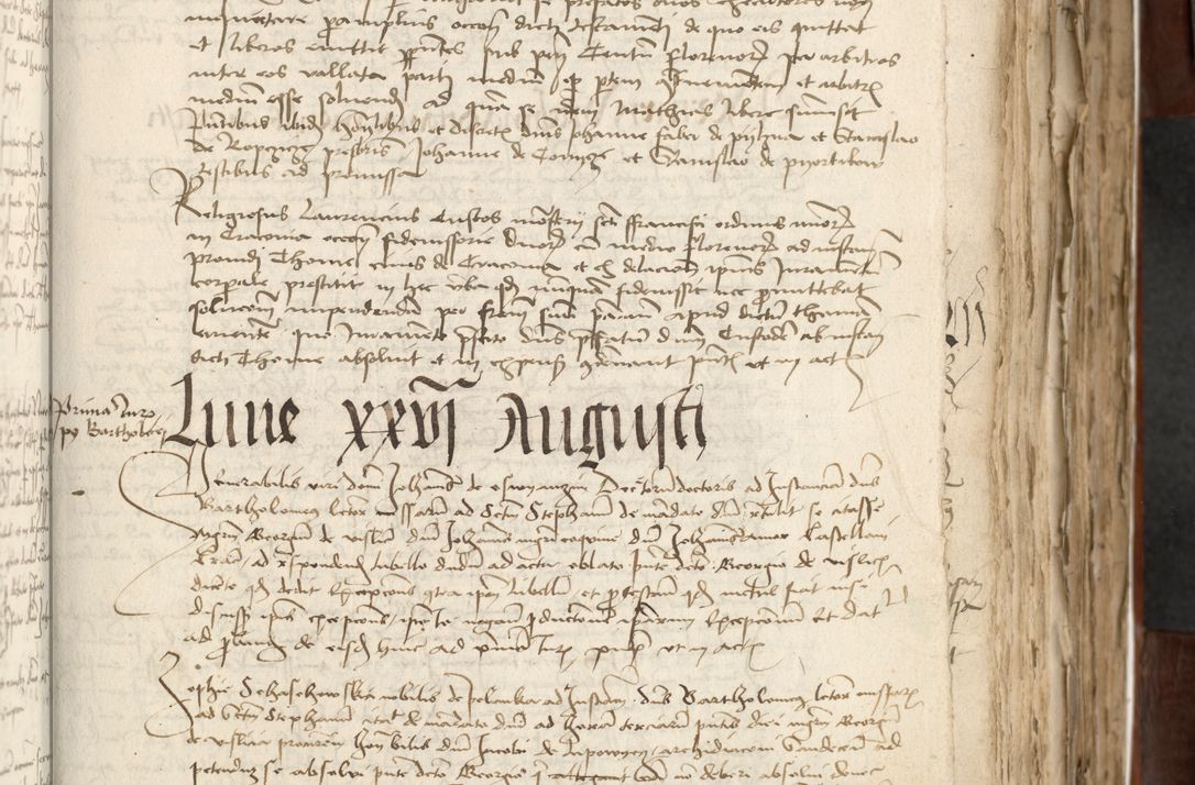 Zdjęcie nr 155 dla obiektu archiwalnego: Acta actoru[m coram venerabili viro] domino Joh[anne de Lathoschin, sacre] theologie [et decretorum] doctore [canonico et officiali Cracoviensi] generali [anno Domini millesimo] quadringen[tesimo nonagesimo tercio] indicione [XI, pontificatus sanctis]simi in Christo [patris domini nostri domini] Allexandri [divina providencia pape] sexti, anni [ipsius primo]